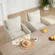 Alayaa Performance Upholstered Armchair with Casters