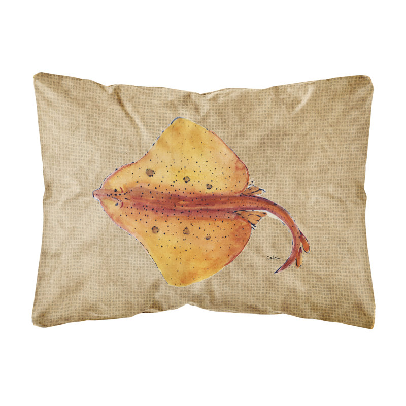 Coussin décoratif intérieur/extérieur blonde ray Stingray