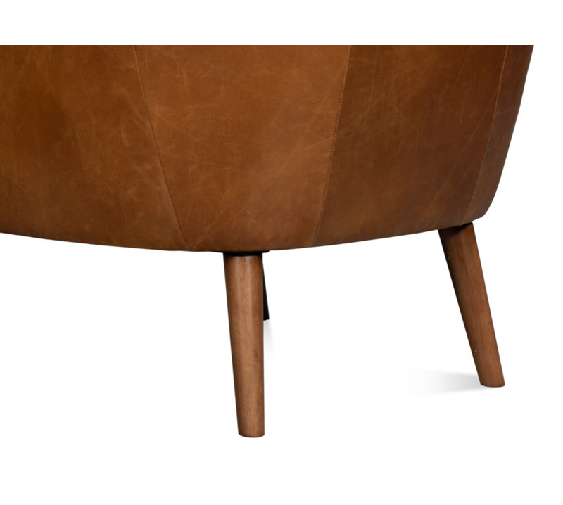 Patron Leather Wingback Chair