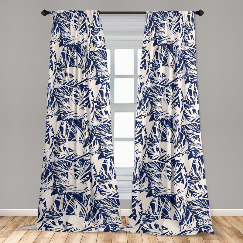 Semi Sheer Sliding Panel Pair