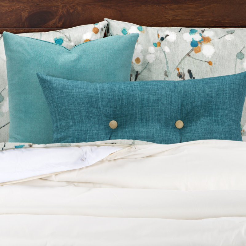 Hampton Traditional Baffle Box Stitch Floral Duvet Cover & Insert, Queen