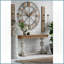 Table basse en bois de sapin rétro Alcott avec finition blanchie - idéale pour la salle à manger Maison, style héritage chaleureux