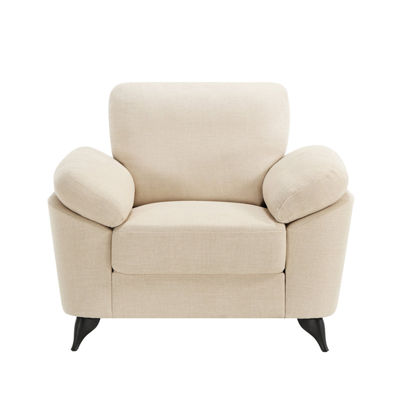 Sabita 6 Seater Linen Sofa, Beige