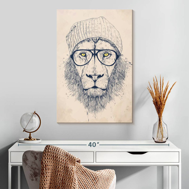 Lion tendance, H 30 po x l 20 po