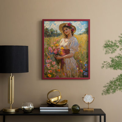 WOMEN Series CCXCIV Framed Print - Solid Wood