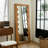 62.99"French-style vintage solid wood silver mirror dressing mirror