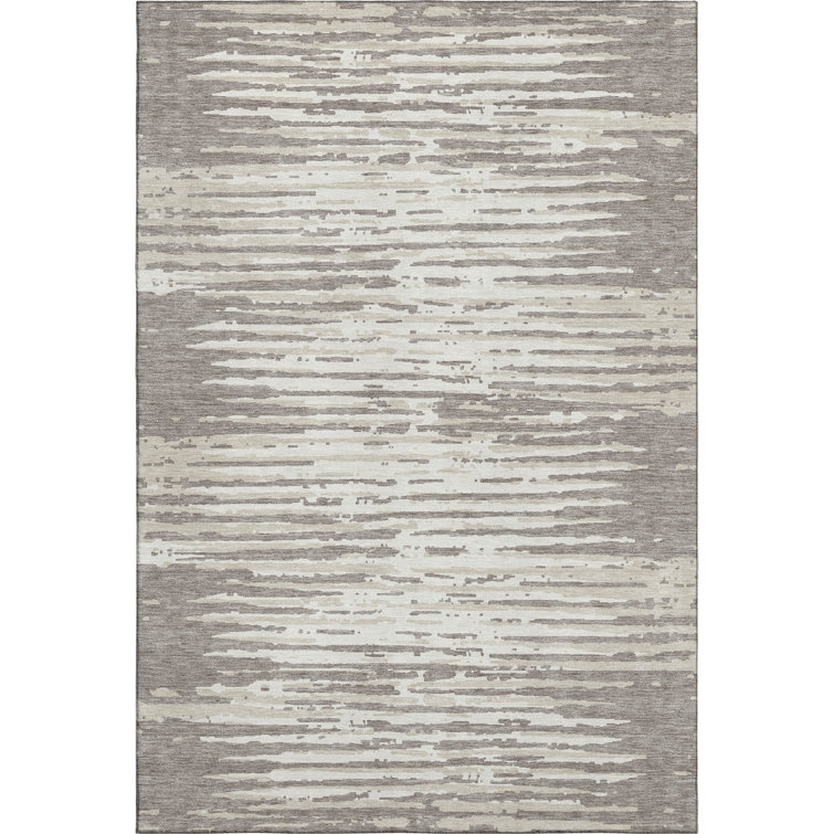 Premium Machine Washable Prisco Taupe Rug