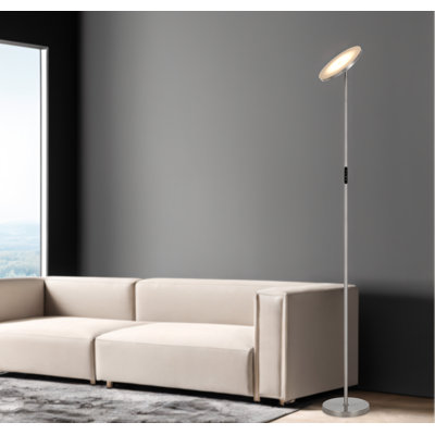 Lampe torchère réglable intégrée à DEL de 30 W Christi avec gradateur et température de couleur multiniveau (3000 K à 6000 K) avec télécommande