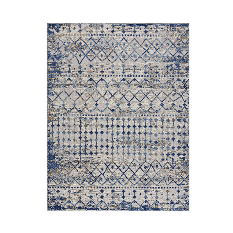 Tapis marocain, tapis tissé, Rectangle 5 pi 3 po x 7 pi