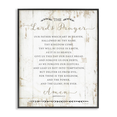 The Lords Prayer Our Father