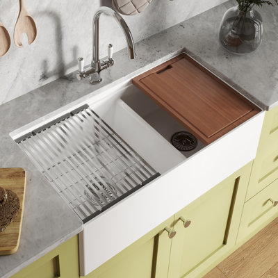 Ruvati 33 pouces Fireclay Workstation
