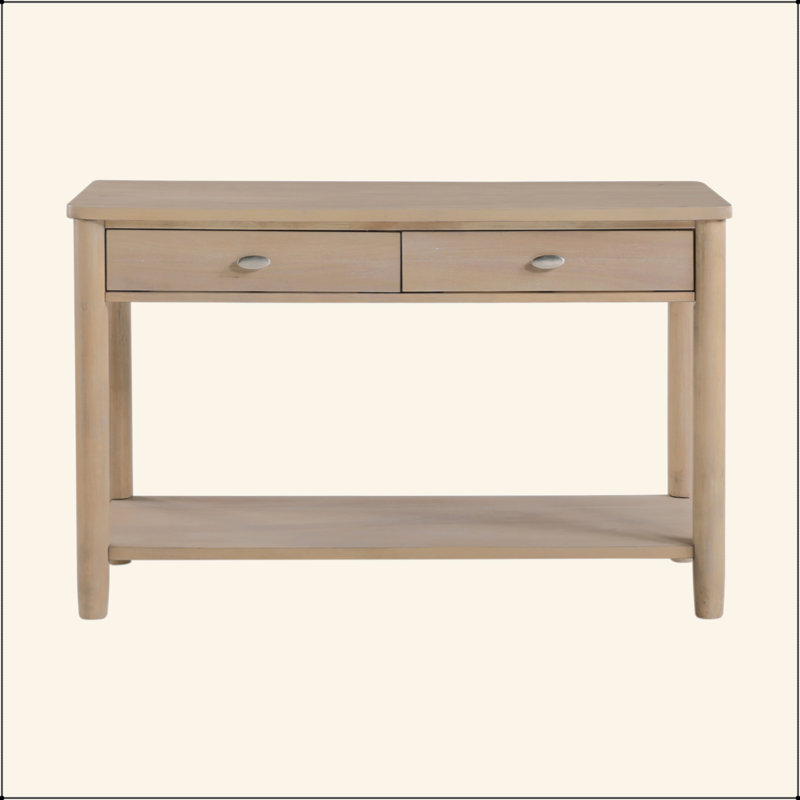 Mobilier de salon classique 1 pièce avec 2 tiroirs et tablette ouverte