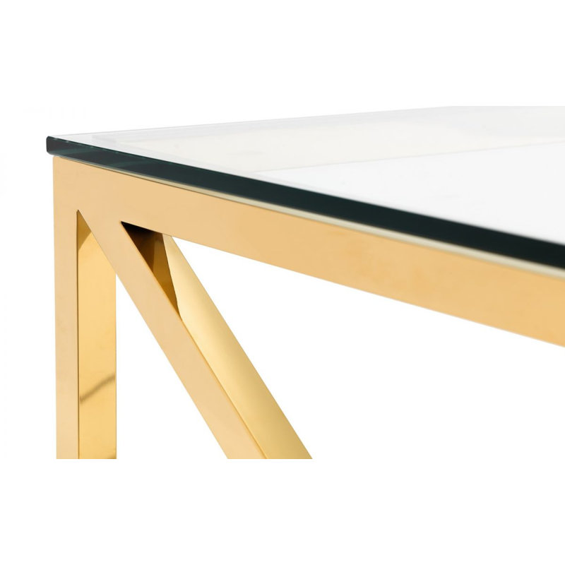 Trueblood Console Table, Gold