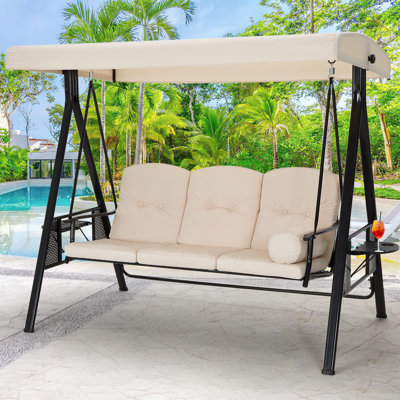 3 Person Porch Swing with Canopy