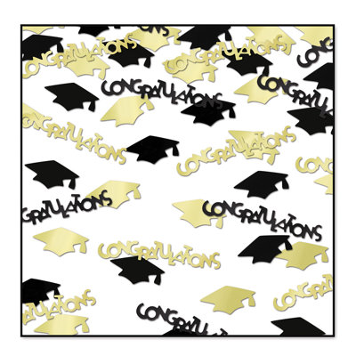 Congrilles de diplôme et confetti de capuchon
