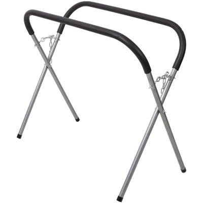Heavy Duty Folding Work Stand – 750 Pound Capacity Foldable Work Table, Sturdy Tubular Steel Frame For Garage/shop, Ideal For Bumpers, Fenders, Doors, Hoods & Panel Work