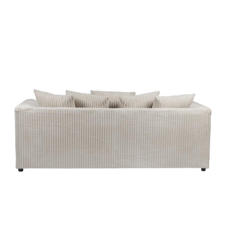 Moana 3 - Piece Living Room Set, Left Hand Facing, Cream