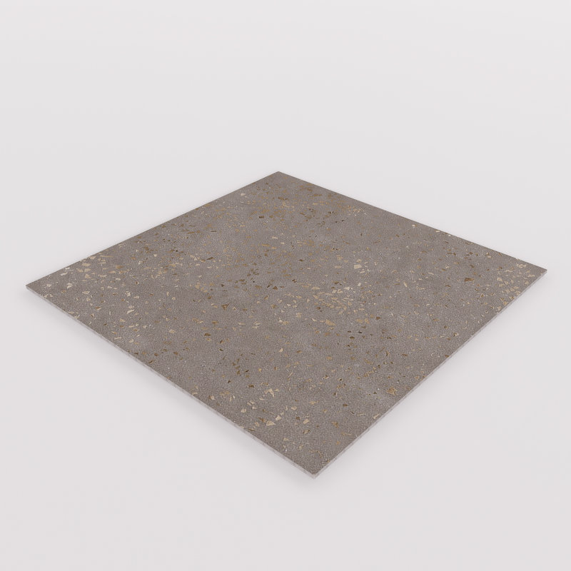 Carreau de porcelaine Terrazzo 36 "x 36" Brix, Gris