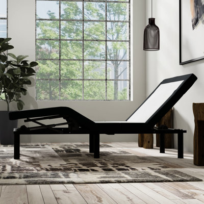 Twin Xl Adjustable Bed Base: Massage, Led Night , Legs 42.72" Depth ,