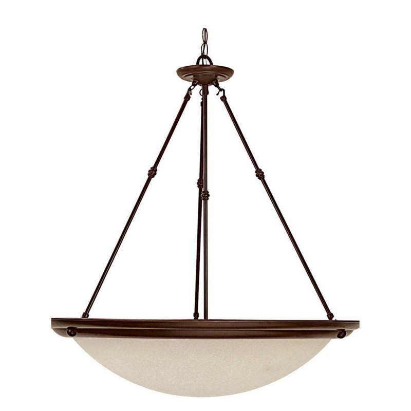 Werner 3 - Light Single Pendant, Incandescent, 20.75" H x 20" W x 20" D, Burnished Bronze