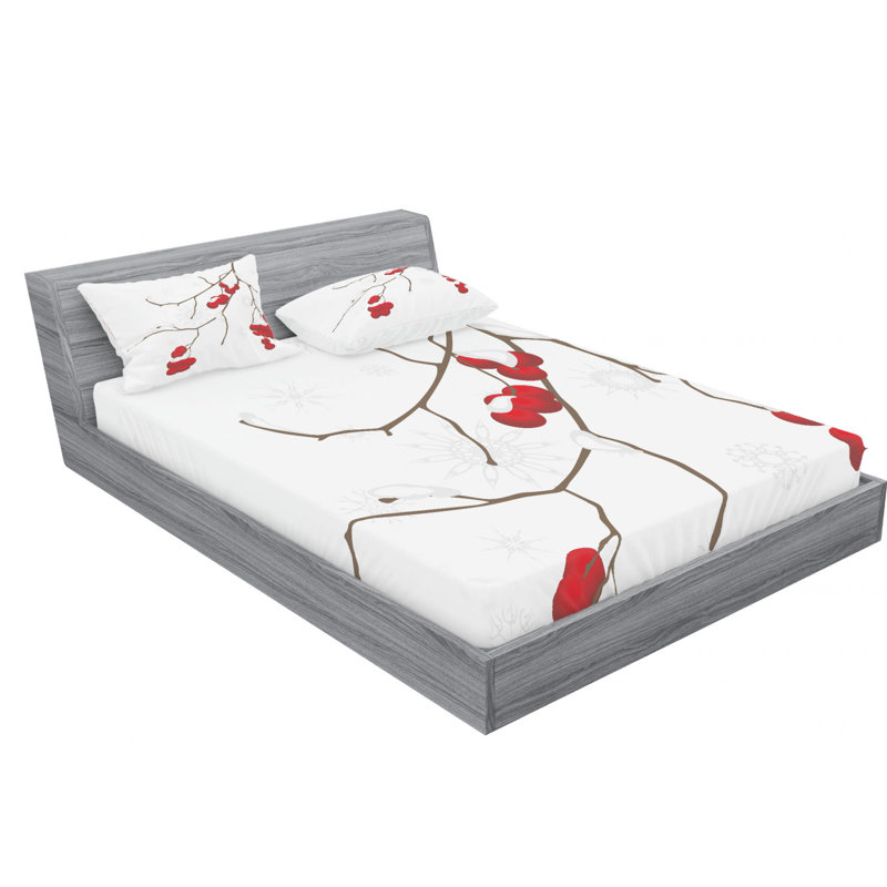 Microfiber Sheet Set, Queen Sheet Set with Fitted Sheet