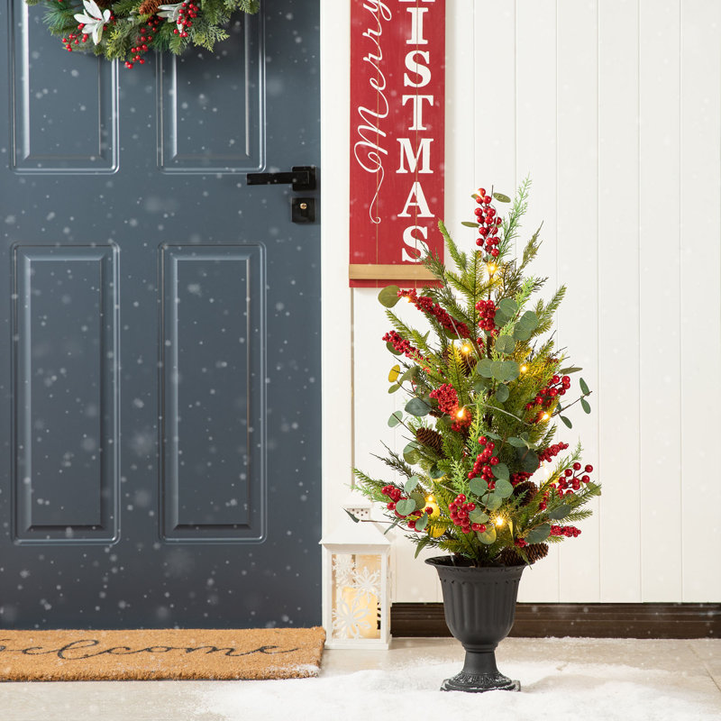 Pin de Noël 36 "avec lumières et minuterie