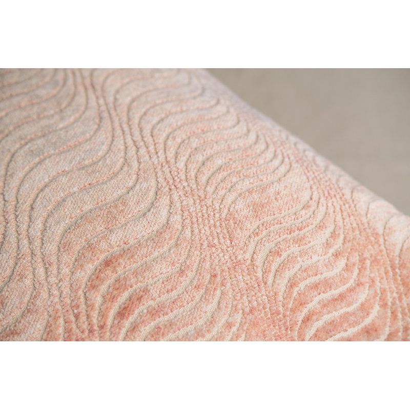 Torsion Lumbar Woven Jacquard Pillow, Peach