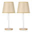 Lampe de chevet brune 20 po
