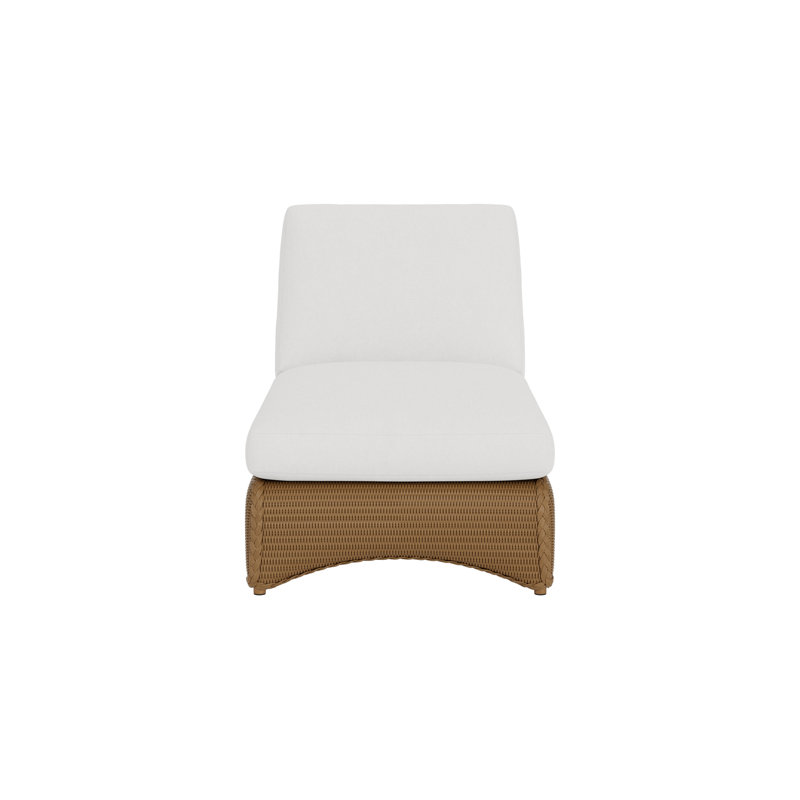 Loom Outdoor Chaise Lounge, Plume Spring, Hickory