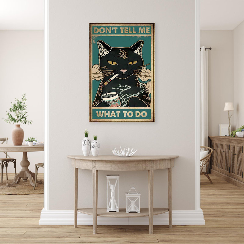 "Dont Tell Me What To Do" - Graphiques rectangulaires 1 pièce "Don't Tell Me What To Do" sur toile