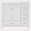 Meuble-lavabo simple 36 po avec plateau en céramique Althom