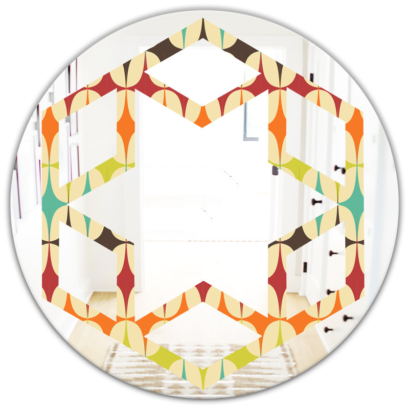 Miroir d'appoint moderne et contemporain, H 31,5 po x l po