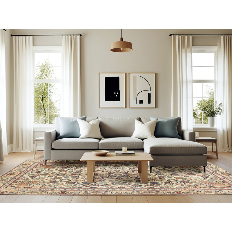 Aneira Oriental Indoor Rug, Rectangle 6' x 9'