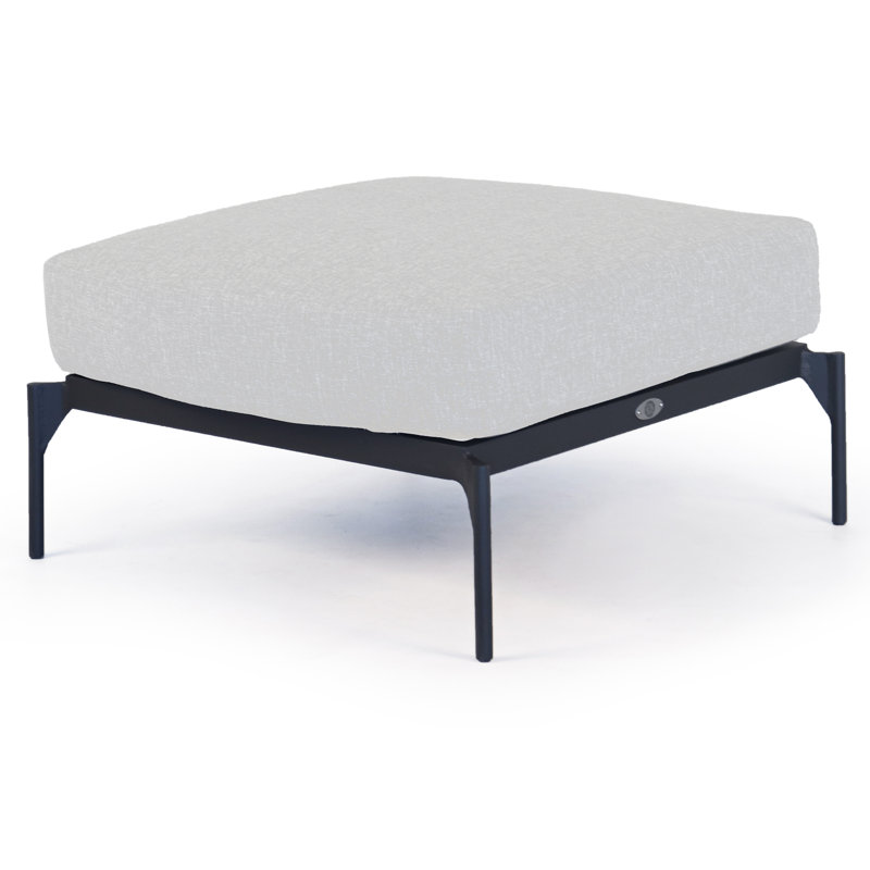 Boston Outdoor Ottoman, Canvas Black Sunbrella® Canvas