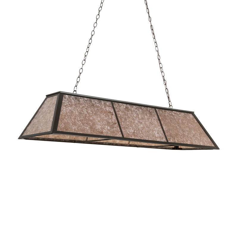 60" Long Tri-Panel Oblong Pendant
