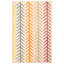 Tapis crème / rouge / bleu en laine tissé à plat à la main à motif oriental New Ashford