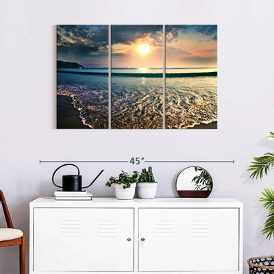 " Large Sunset " 3 - Pieces