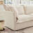 L-Shaped Slipcovered Sectional Sofa Couch, Comfy Chenille Deep Seat Cloud Couch With Convertible Ottoman & 2 Big Pillows, Modern Oversized 3 Seater Slipcovered Sofa Set For Living Room Office-14224263