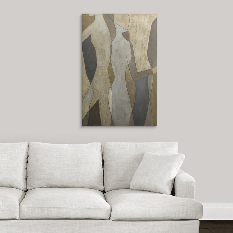 « ii » megan meagher, reproduction d’art Figure Overlay, H 48 po x l 32 po x P 1,5 po, Toile