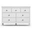 Commode 7 tiroirs l 47,2 po, commode blanche pour chambre à coucher et salon-2021818452