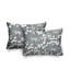 Polyester / Mélange de polyester Housse de coussin rectangulaire intérieure / extérieure lombaire et insert-1925035518