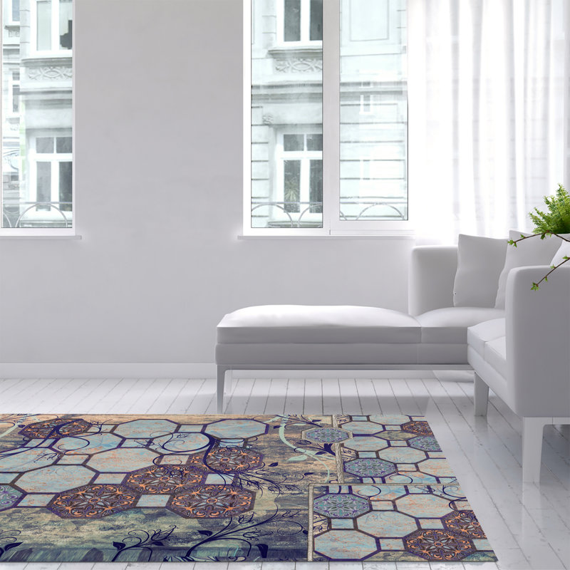 Fokje Geometric Area Rug, Rectangle 140 x 200cm