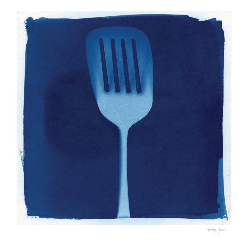 Cyanotype Kitchen XII by Nancy Green - Wrapped Canvas Art Prints, 30cm H x 30cm W x 3.8cm D