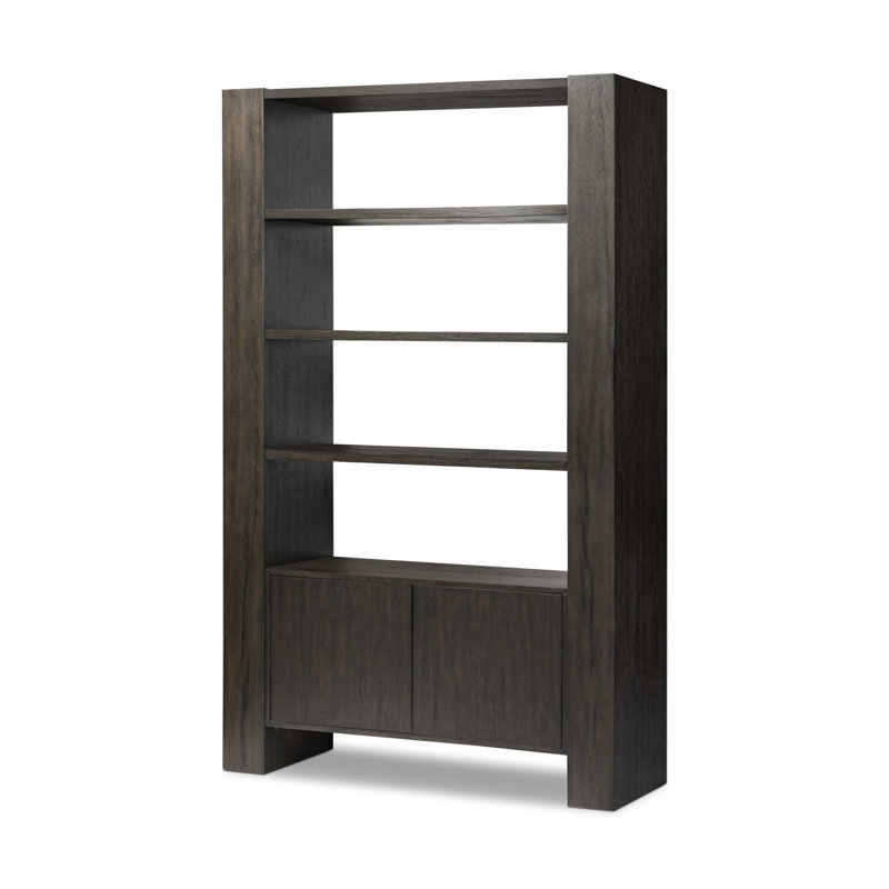Fisher Bookcase-Smoked Black Veneer, Smoked Black Veneer