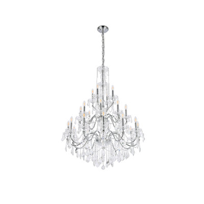 Dagmar 24 - Light Dimmable Tiered Chandelier