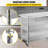 VEVOR Stainless Steel 60 in. L x 14 in. W x 34 in. H Adjustable Prep Station-97811095