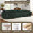 4 - Piece Upholstered Green Faux Rabbit Fur Flannel Reversible Modular Sofa Living Room Sectional Couch-288455745-288455746-288455748