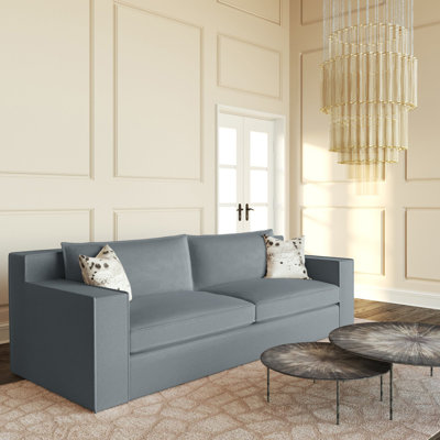 Mulberry Square Track-Arm Sofa with Flange Seam