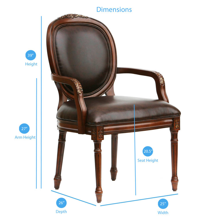 Abdulahad Faux Leather Armchair