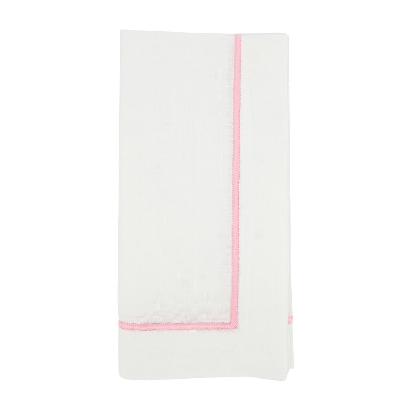 Ensemble de serviettes de table 4 pièces Odelle, Rose